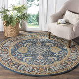 Antiquity Collection Handmade Traditional Oriental Premium Wool Area Rug Dark Blue / Multi