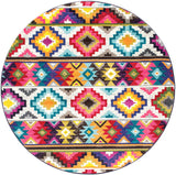 Ritzy Contemporary Retro Area Rug, Multi