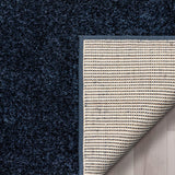 Ciel Indigo Blue Ultra-Soft Multi-Textured Shimmer Pile Area Rug