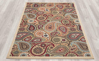 Paisley Design Multi-color Area Rug and Runners Non-Slip/ No Skid