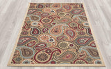 Paisley Design Multi-color Area Rug and Runners Non-Slip/ No Skid