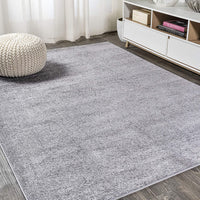 Haze Solid Low-Pile Red Soft Area Rug