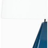 Abraham 27 in. Blue Modern Table Lamp