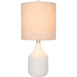 Acacio 18.5 in. Ivory Transitional Table Lamp - 18.5" H