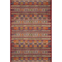 Armanda Modern Tribal Red Multi Indoor/ Outdoor Area Rug