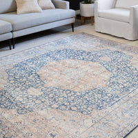 Isabelle Traditional Vintage Border Printed Area Rug