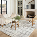 Modern Checkered Shag Soft Area Rug