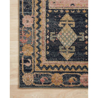 Luxe Rose Antiqued Distressed Area Rug