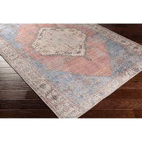 Persian Medallion Printed Machine Washable Area Soft Rug