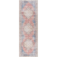 Persian Medallion Printed Machine Washable Area Soft Rug
