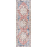 Persian Medallion Printed Machine Washable Area Soft Rug