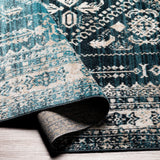 Machine Washable Traditional Diamond Area Soft Rug