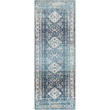Machine Washable Traditional Diamond Area Soft Rug