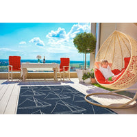 Ambrosi Indoor/Outdoor Soft Area Rug Ivory