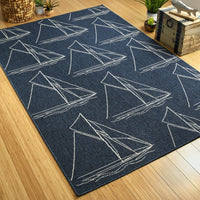 Ambrosi Indoor/Outdoor Soft Area Rug Ivory