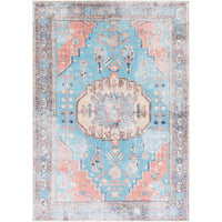 Vintage Global Printed Machine Washable Area Soft Rug