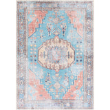 Vintage Global Printed Machine Washable Area Soft Rug