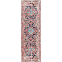 Traditional Medallion Machine Washable Area Soft Rug
