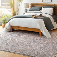 Traditional Medallion Machine Washable Area Soft Rug