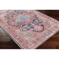 Traditional Medallion Machine Washable Area Soft Rug