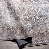 Traditional Medallion Machine Washable Area Soft Rug