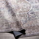 Traditional Medallion Machine Washable Area Soft Rug