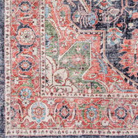 Traditional Medallion Machine Washable Area Soft Rug