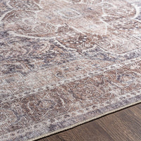 Traditional Medallion Machine Washable Area Soft Rug