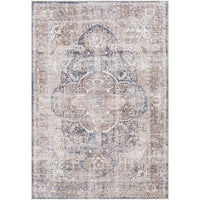 Traditional Medallion Machine Washable Area Soft Rug