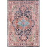 Traditional Medallion Machine Washable Area Soft Rug