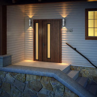 Artika V3 Modern Outdoor Porch Light Fixture, Stainless-Steel - Silver