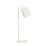 Aspen Creative 23" High Modern Metal Desk Lamp, Milky White Finish with Metal Lamp Shade, 7 1/2" wide