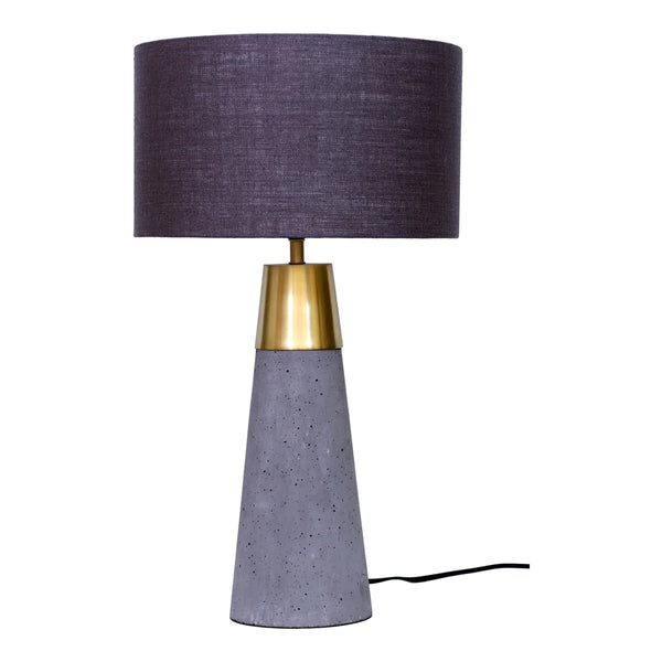 Aurelle Home Light Grey Concrete Contemporary Table Lamp