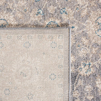 Sofia Collection Vintage Oriental Distressed Soft Area Rug Light Grey / Beige