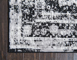 Vintage Distressed Black Area Rugs