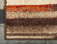 Warm Toned Beige Brown Multi-color Area Rugs