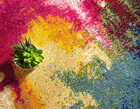 Colorful Abstract Multi-colored Soft Area Rug