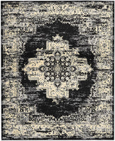 Black Distressed Persian Area Rugs