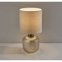 Bronze Metal Dotty Table Lamp with Night Light - 11 x 11 x 21.25 - 11 x 11 x 21.25