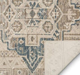Beige Vintage Abstract Geometric Soft Area Rug