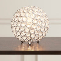 Modern Metal Chrome 8 inch Lamp