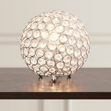 Modern Metal Chrome 8 inch Lamp