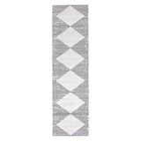 Contemporary Diamond Machine Washable Area Rug