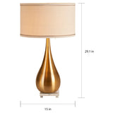 15" Beaune Teardrop Table Accent Lamp by Jennifer Taylor Home - 15"L x 15"W x 29.1"H - 15"L x 15"W x 29.1"H