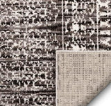 Beverly Anthracite Modern Vintage Distressed soft Area Rug