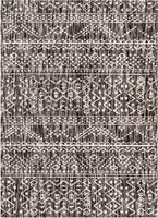 Beverly Anthracite Modern Vintage Distressed soft Area Rug