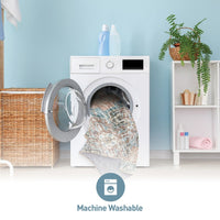 Distressed Transitional Border Machine Washable Area Rug