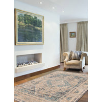 Grey Blue Bijar Casual Soft Area Rug