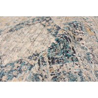Grey Blue Bijar Casual Soft Area Rug