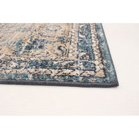 Grey Blue Bijar Casual Soft Area Rug